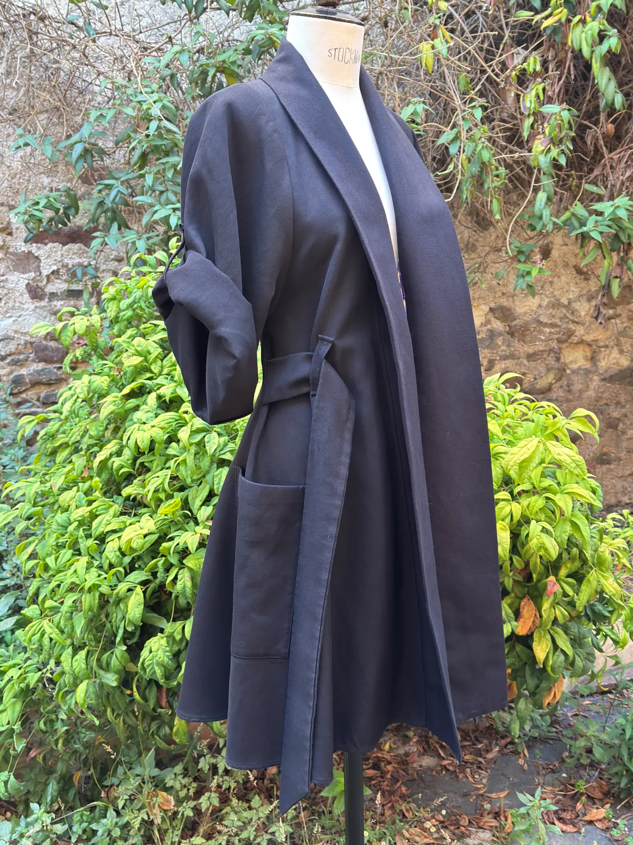 PIÈCE UNIQUE  –  Robe-manteau Plume taille 44/48
