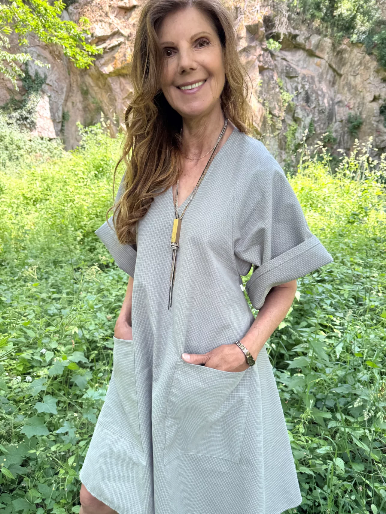 Robe Josie en jacquard de coton toute taille