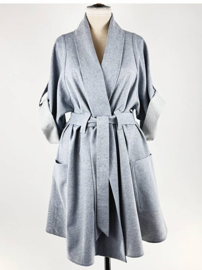 PIÈCE UNIQUE  -  Robe-manteau Plume taille 48/52