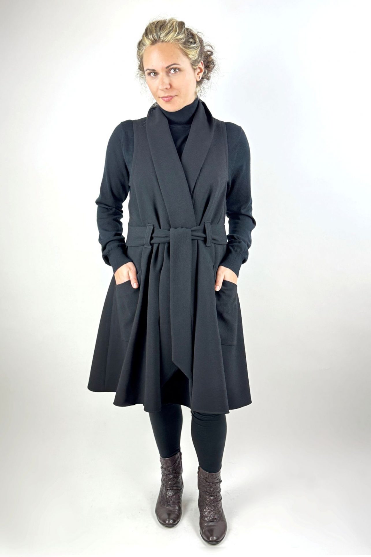 Robe-manteau Jino noire taille S
